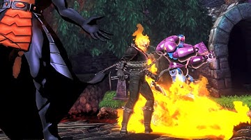 MARVEL vs CAPCOM 3 - GHOST RIDER, SENTINEL, DORMAMU vs AKUMA, SPENCER, M.O.D.O.K (HARD)