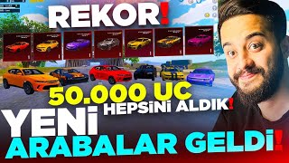 YENİ DODGE CHARGER ARABALAR GELDİ! 50.000 UC HEPSİNİ ALDIK! REKOR KIRDIK! PUBG Mobile