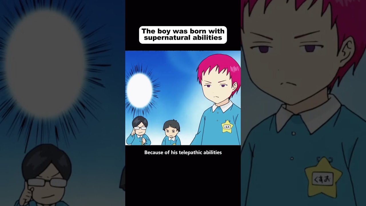 The boy was born with supernatural abilities. 