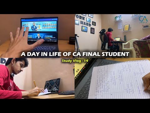 A Day In Life Of CA Final Student ❤️ | Study Vlog #14 | CA Aspirant | Shubham Gupta