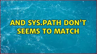 $PYTHONPATH and sys.path don't seems to match