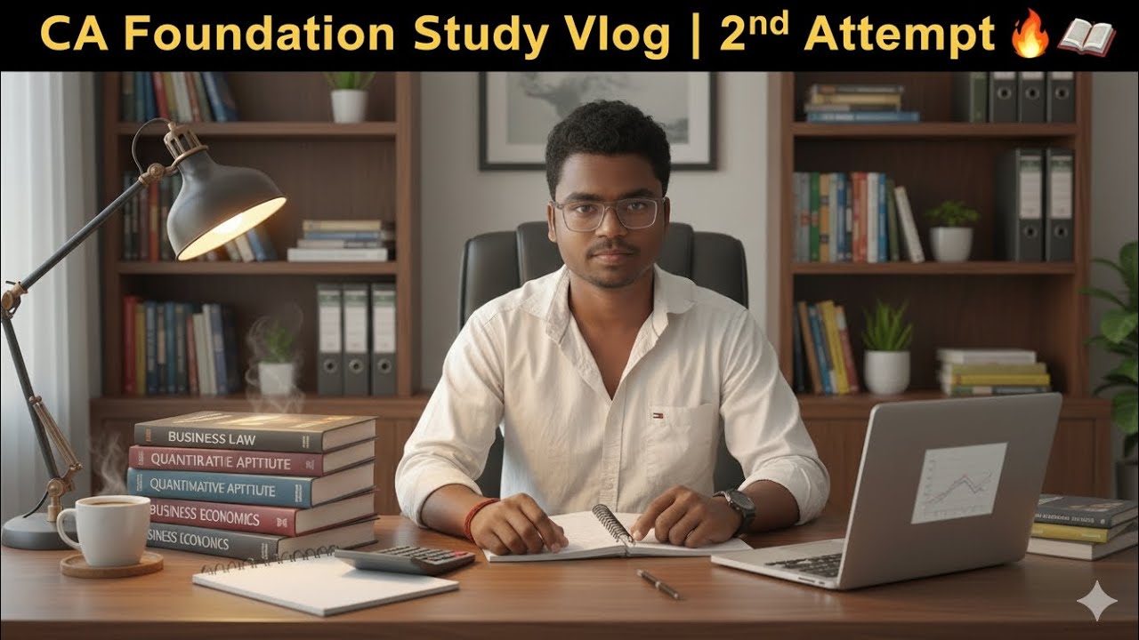 📚 CA Foundation 2nd Attempt Study Vlog | Realistic Study Routine for January 2025 Attempt 🔥 | | 