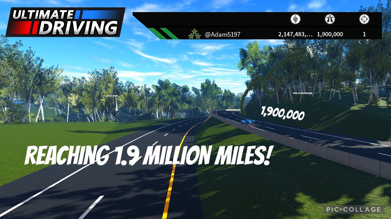 Reaching 1.9 Million Miles (Roblox Ultimate Driving 2.0)