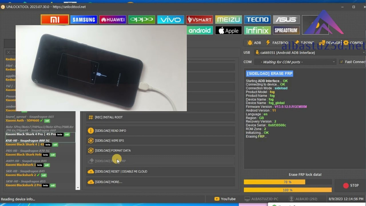 Xiaomi Redmi 10c Mi Cloud Mi Account Frp Redmi Qualcomm MI Cloud Unlock Tool Free!!