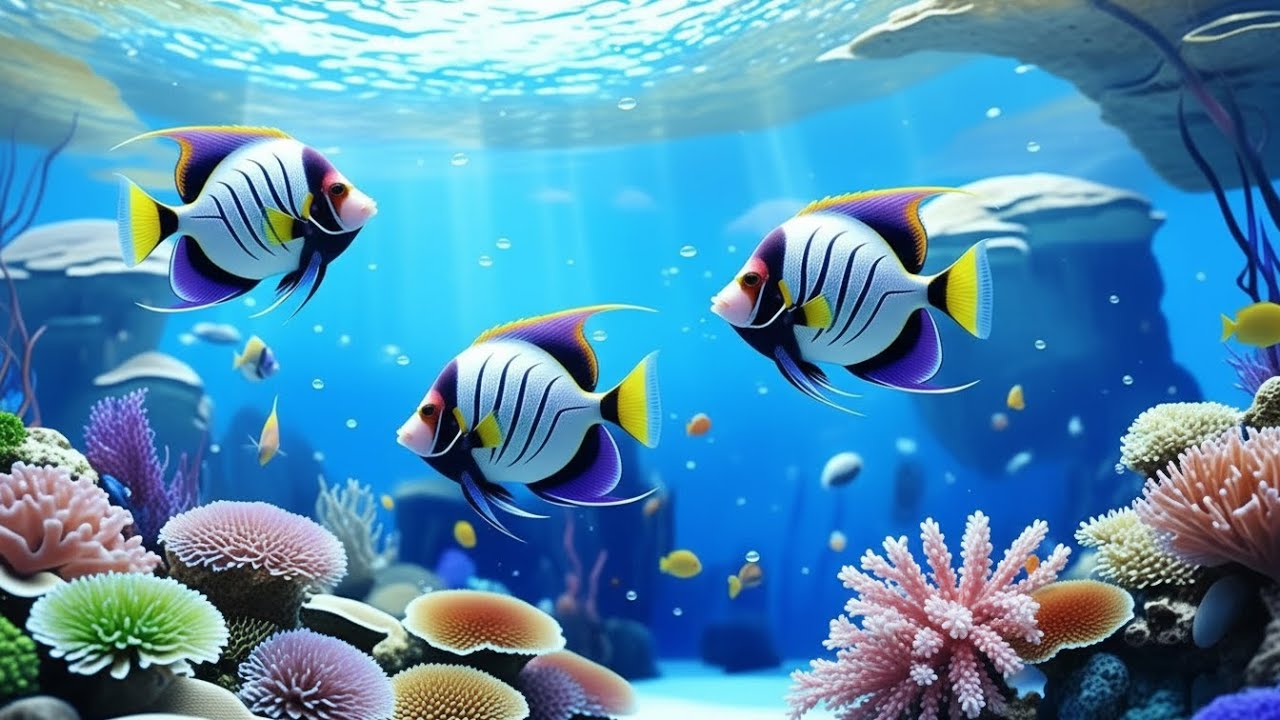 Calm Ocean Aquarium Footage 🐠 Jellyfish in Gentle Motion