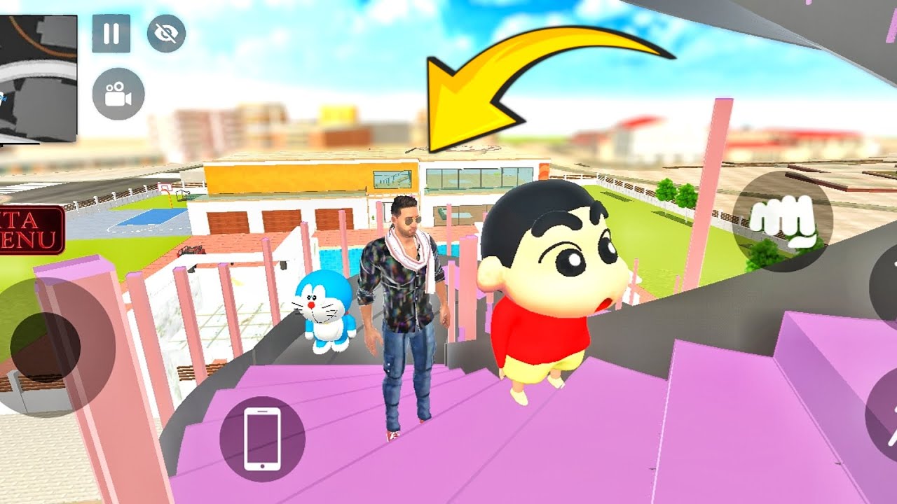 Franklin shinchan and doraemon found secret stairway to treasure 💰 Indian theft auto simulator