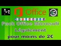 Pack Office Microsoft Légalement pour moins de 2 euros