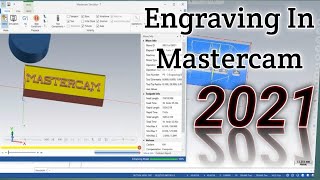 ENGRAVING IN MASTERCAM  2021
