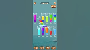 Water color sort level 1698 #androidgameplay #watersortpuzzle #shorts