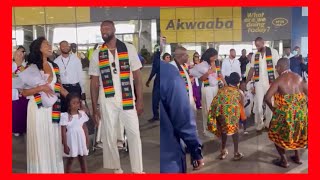 Breaking: NBA Star Dwayne wade and Gabriel union arrives in Ghana