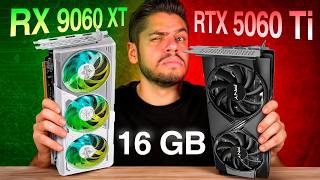 RX 9060 XT vs RTX 5060 Ti: QUAL É A MELHOR ESCOLHA? JOGOS LADO a LADO em 1440p, DLSS vs FSR, PREÇO