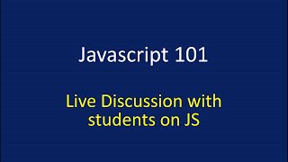 HTML & JS [Arabic]: Javascript 101