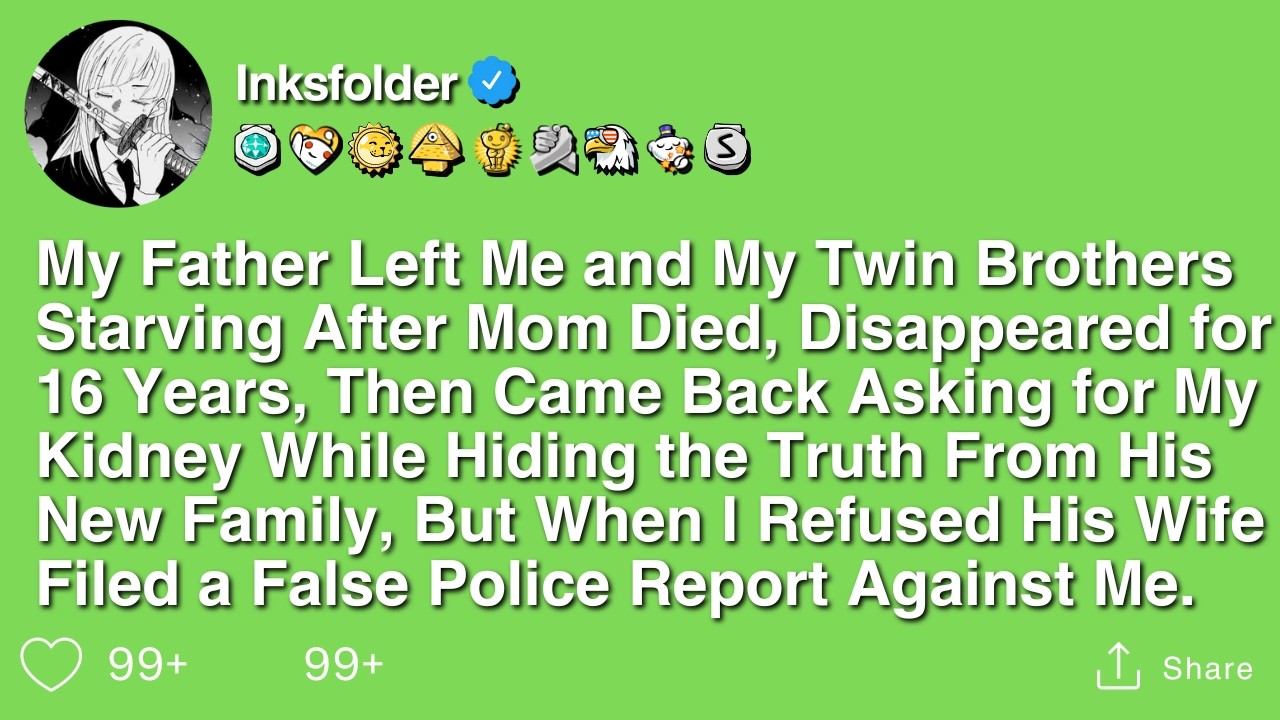 My Father Left Me and My Twin Brothers Starving After Mom Died, Disappeared for 16 Years, Then...