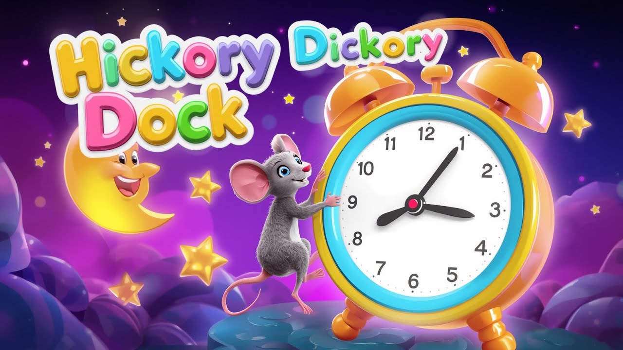 Hickory Dickory Dock | Nursery Rhymes for | 3D Animated Cartoon /Baby ...