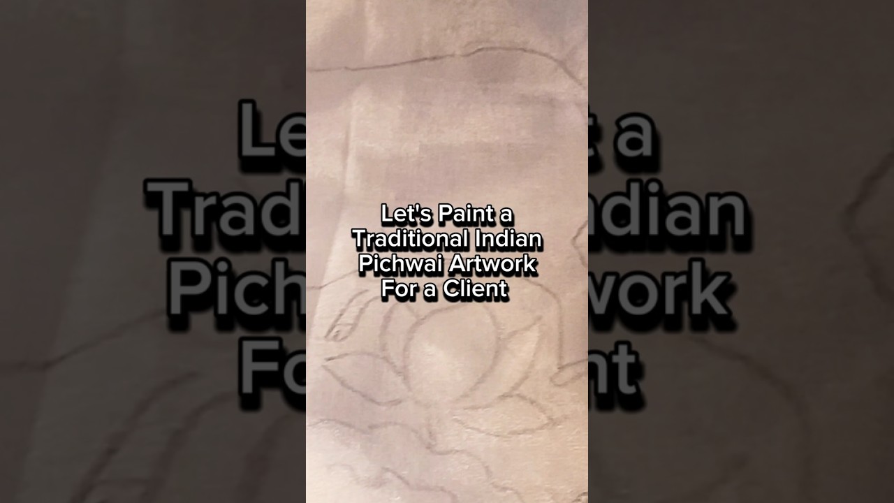 Indian Pichwai Artwork Painting on Dupatta