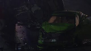 1 killed in multi-vehicle crash, shutting down northbound lanes of I-45 near North Main St.