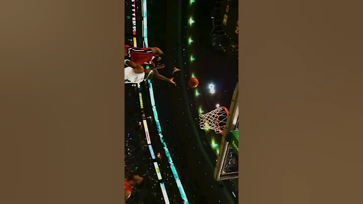 Lebron James dunks!