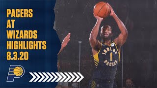 Indiana Pacers Highlights vs. Washington Wizards | August 3, 2020 | T.J. Warren Goes for 34 Points