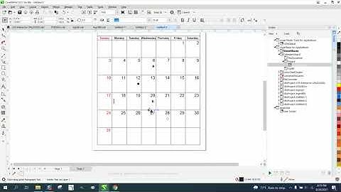 Corel Draw Tips & Tricks Create a Calendar