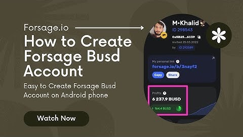 How to Registration on Forsage Busd | how to create Account Forsage.io #forsage #registration