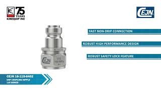 CEJN 10-115-6402 Ultra High Pressure Coupling Nipple