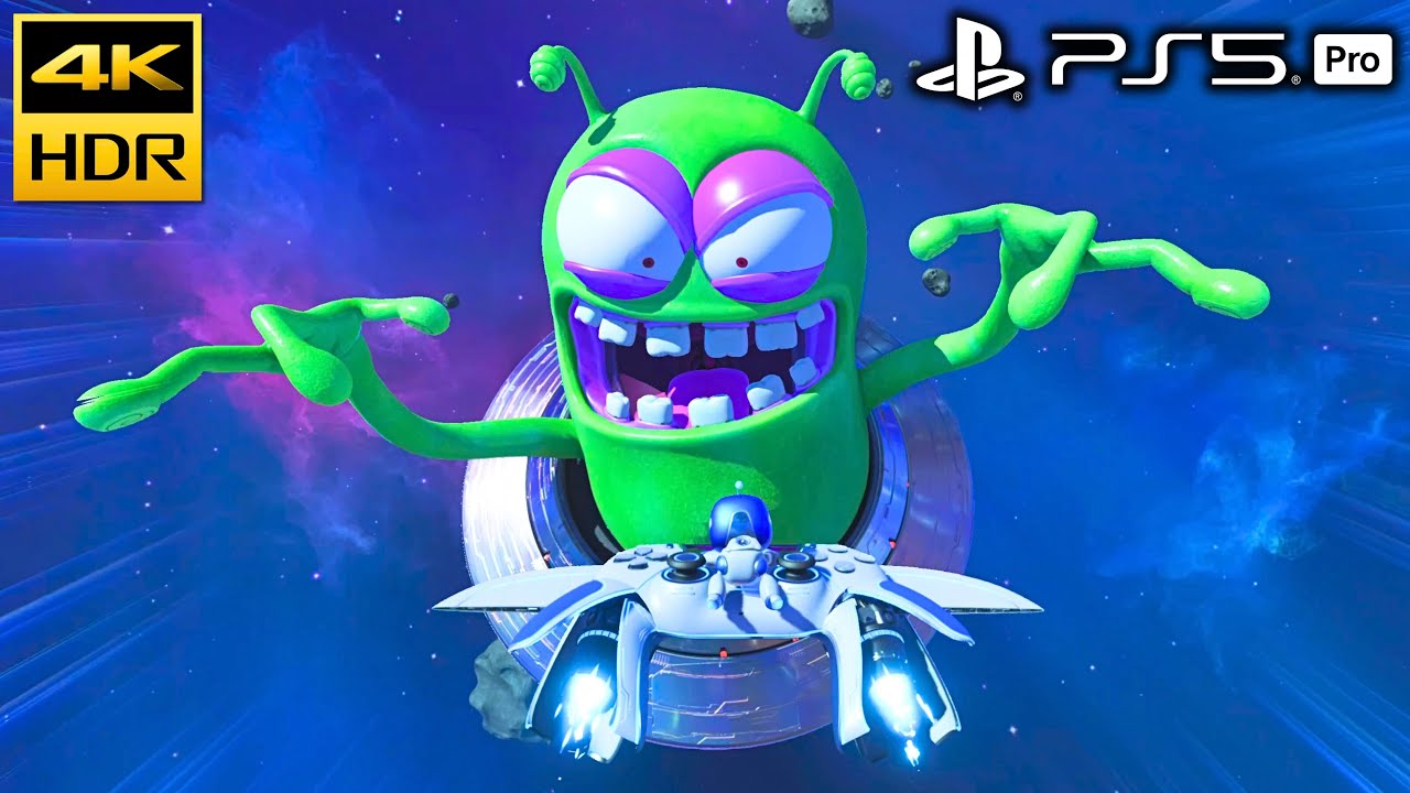 Astro Bot PS5 Pro Part 24 - Final Boss Battle Space Bully Nebulax, Ending & Credits! 4K HDR Gameplay