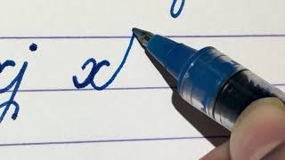 Full Cursive writing for beginners Lesson 27 | Connecting letters x, a to z |Cursive handwriting practice Guide
