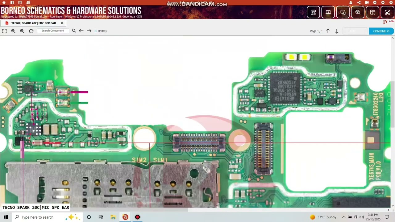 Tecno spark 20c mic spk ear problem 