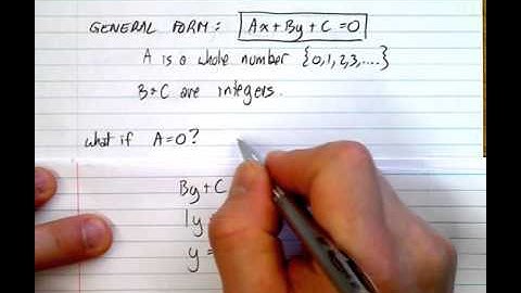 (6.6)  General Form of Linear Equation
