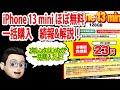 【ほぼ無料一括購入】iPhone 13 mini 投げ売りプラン活用講座&解説【Docomo MNP】