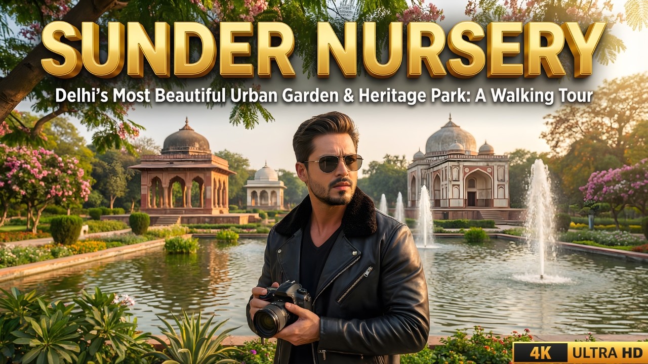 Exploring SUNDER NURSERY Delhi: Hidden Mughal Garden & Heritage Park | Sundar Nursery Full Tour Vlog