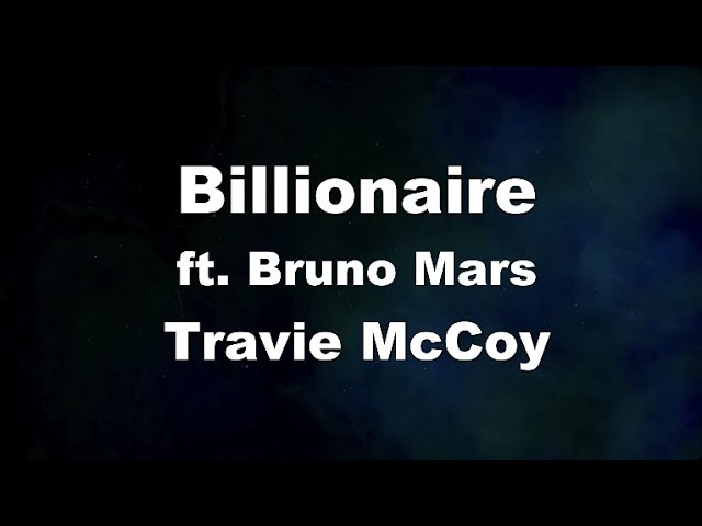 Karaoke♬ Billionaire ft. Bruno Mars - Travie McCoy 【No Guide Melody】 Instrumental class=