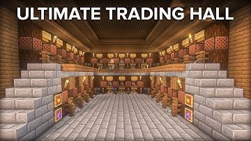 Minecraft Villager Trading Hall - 26 Villagers - All Trades 1 Emerald