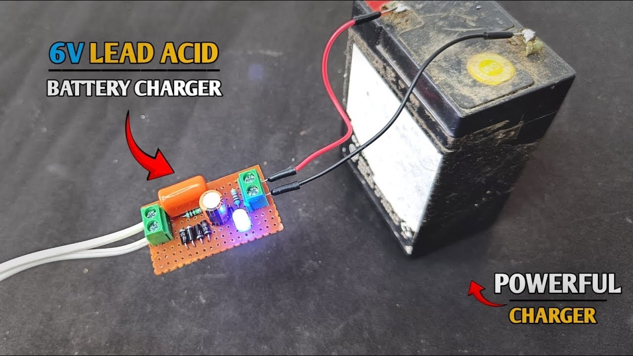 How to Make a 6V Lead Acid Battery Charger at Home (2025) | DIY Transformerless Power Supply