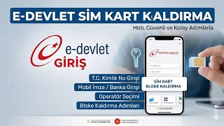 E Devlet Sim Kart Bloke Kaldırma (2026 Güncel Çözüm)