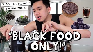 Eating Black Food For 24 Hours Extreme Na Ito Kimpoy Feliciano