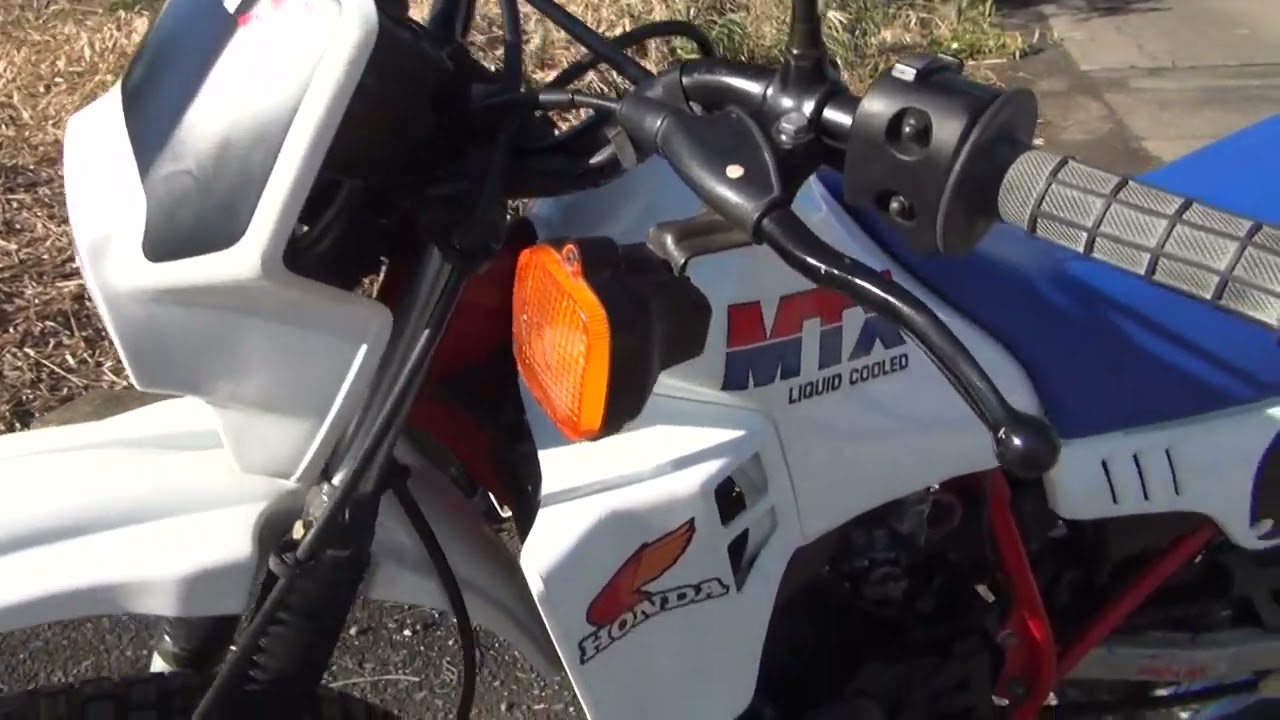 旧車道楽💛honda MTX50R エンジン始動😎 - YouTube