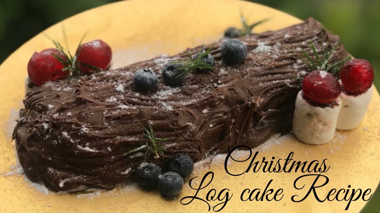 Yule Log Cake Recipe (Banh Buche de Noel) - Viet World Kitchen