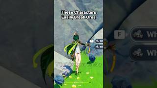 Catalyst Characters can Break Ores!✨ | Genshin Impact