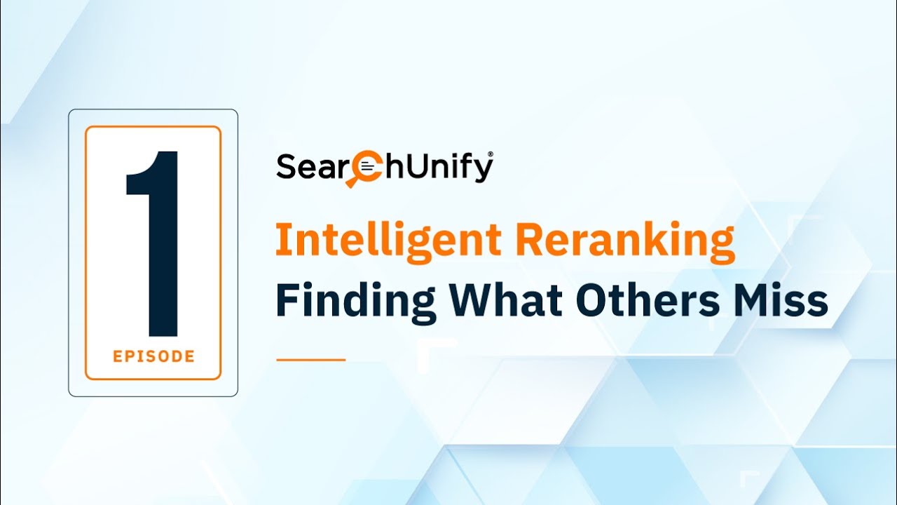 Episode 1: Intelligent Reranking | Unleashing Contextual Power: Inside the SCORE Framework