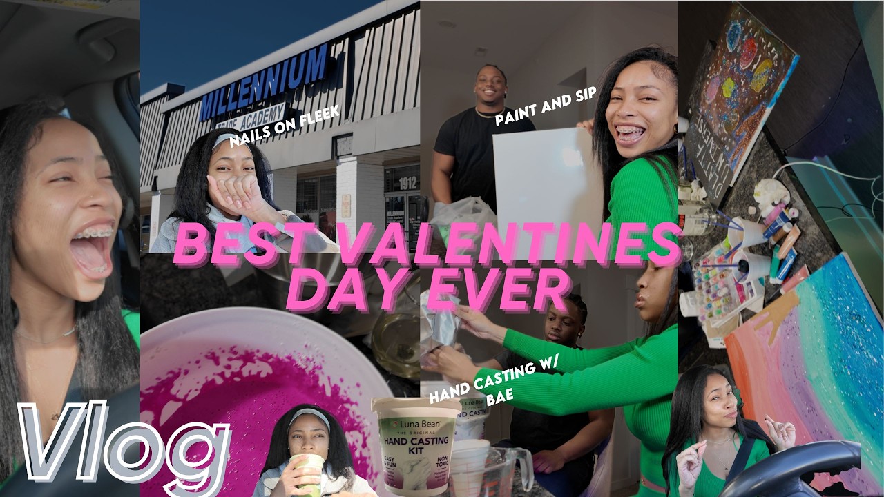 Мой День святого Валентина 💅🏽💗 | Маникюр, роспись ногтей и бокал вина, романтический вечер | Стил...