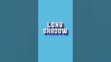 Long Shadow Effect in Photoshop |1 Minute Tutorial | Photoshop Tutorial #Shorts