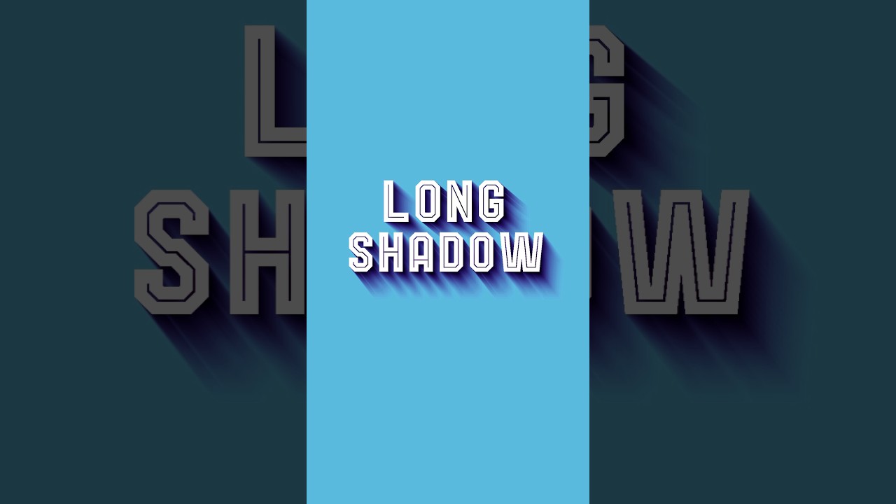 Long Shadow Effect in Photoshop |1 Minute Tutorial | Photoshop Tutorial 