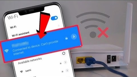 WIFI is connected to the device. can