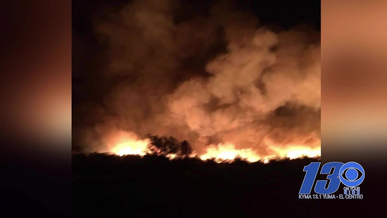 ICFD contain brush fire in Niland