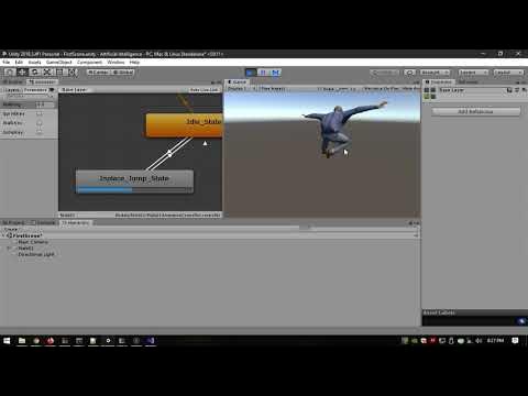 Unity Animation Test Part 2 - Walking Jump, Sprinting Jump, Inplace ...