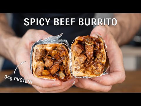 High Protein Beef Burrito Made In 15 Minutes