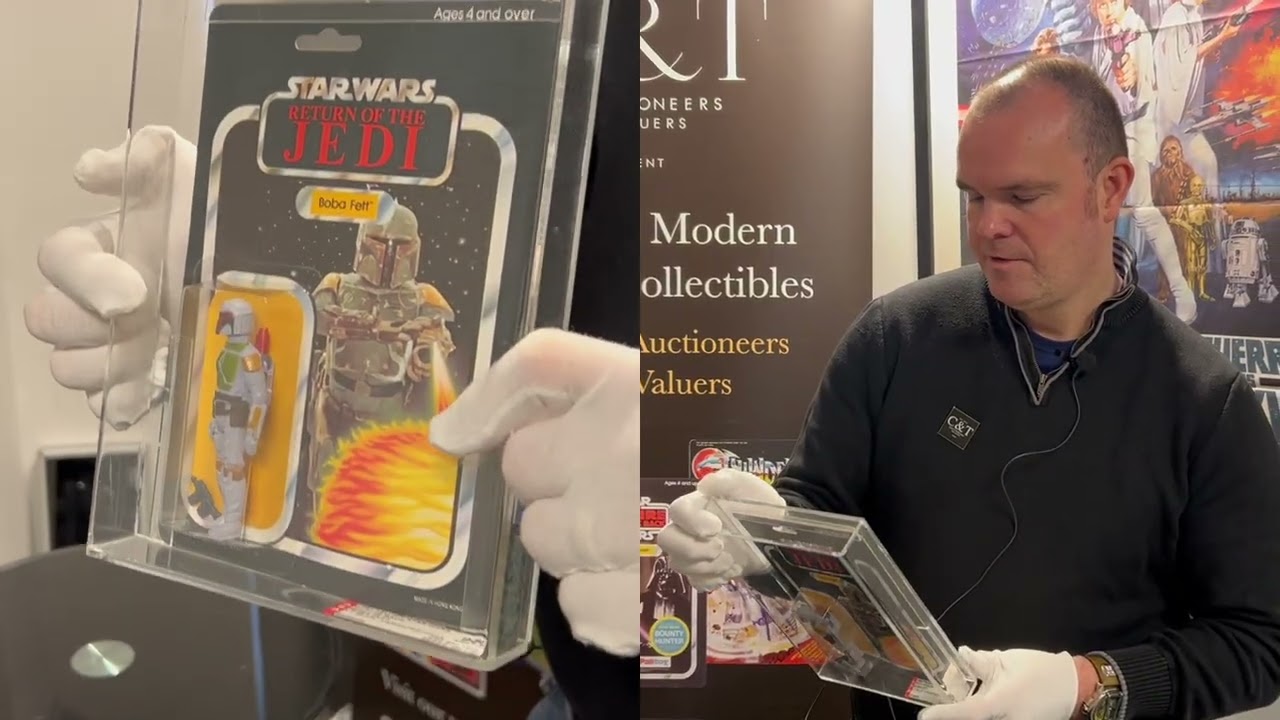 Scarce Vintage Star Wars AFA 90 Grade Boba Fett Carded Figure