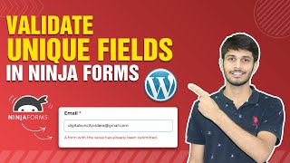 How To Validate Unique Fields In Ninja Forms