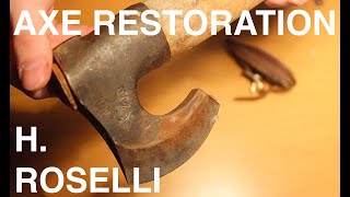 Restoring a H. Roselli Axe, Finnish Collared axe